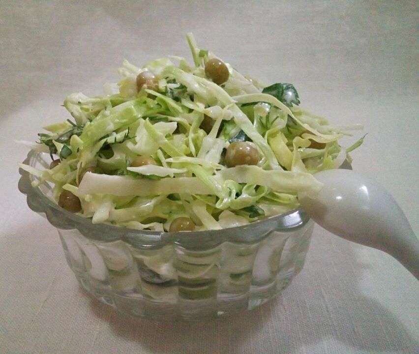 salade de chou cuite selon le régime japonais