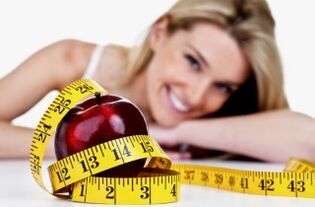 Pomme et centimètre pour perdre du poids