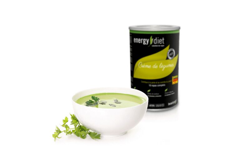 Soupe aux légumes avec un régime énergétique